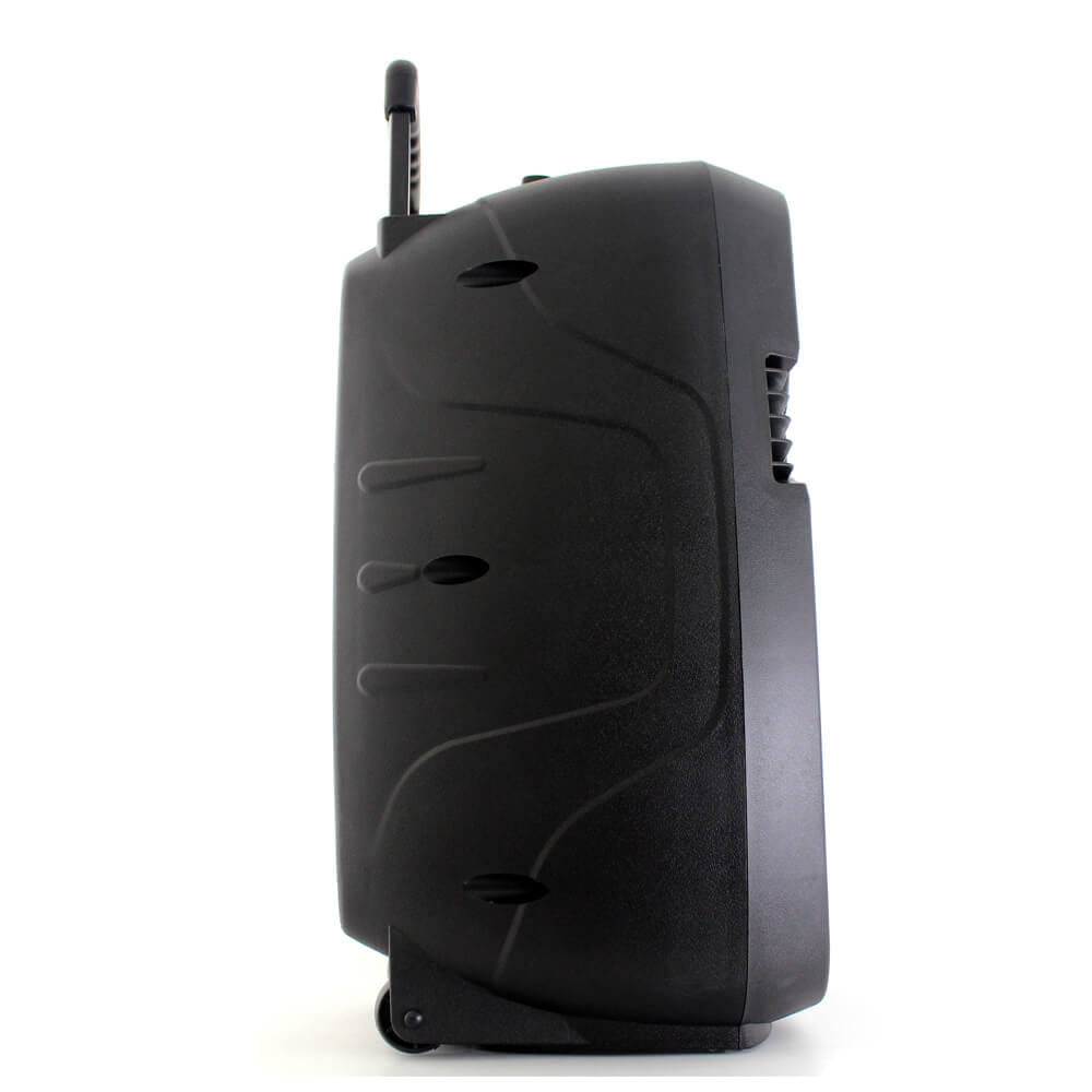 ลำโพงบลูทูธ 15 นิ้ว แถมไมค์ไร้สาย MCROCK รุ่น DHT-730DF(A15) พร้อมแบตเตอรี่และล้อลาก_7